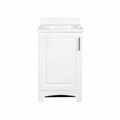 Betterbeds 18 in. Whitter Vanity Combo with White Cultured Marble Top, White Finish BE3236934